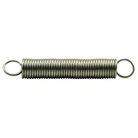 MIDWEST FASTENER 5/16" x 0.035" x 2" 18-8 Stainless Steel Extension Springs 3PK 38812